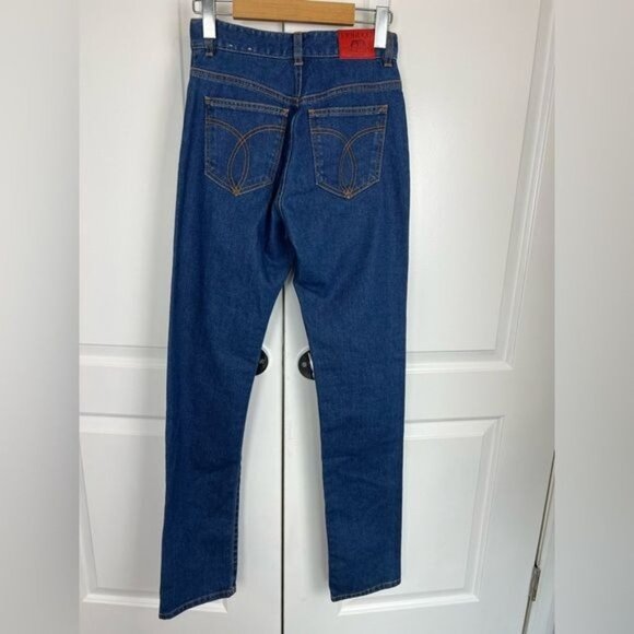 FIORUCCI Blue Straight Leg Hi Rise Jeans Size 26 - Picture 3 of 13